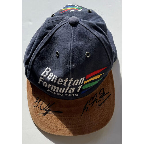 Michael Schumacher Hand-Signed Cap Set