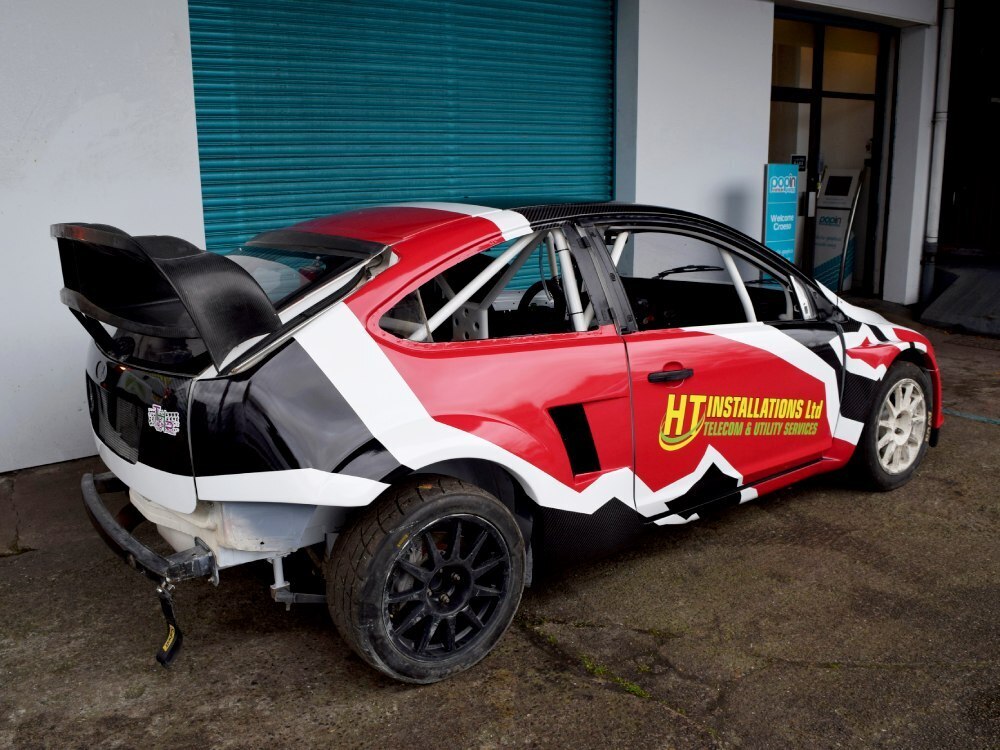 Motorsport livery on a Ford Focus RS WRC
