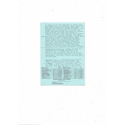 1991/92 Hallfield All Stars v Clockhouse Arthur Dann Memorial Cup Final Football Programme