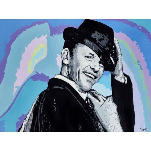 Original Frank Sinatra Painting by Sue Verity