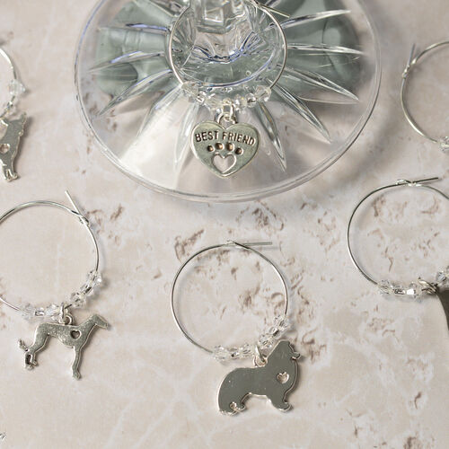 Dogs Wine Glass Charms