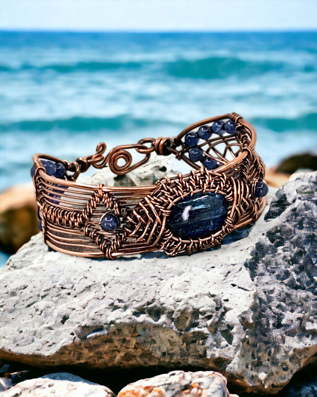 Tribal Beats - Kyanite Bracelet
