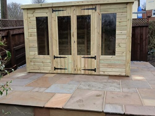 #SHP058 10x8 Pent Summer House