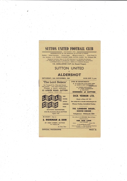 More Football Programmes being listed today