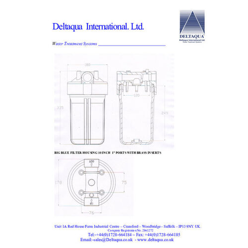 10 " BIG Blue 1" Brass Thread