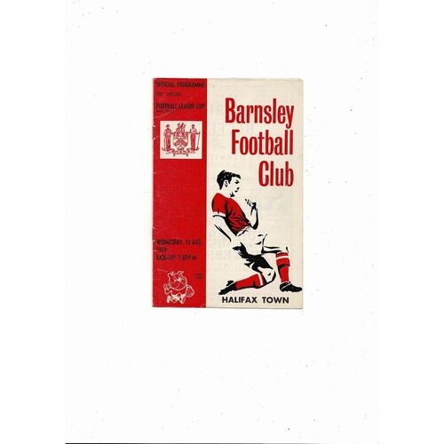 1969/70 Barnsley v Halifax Town Football Programme August