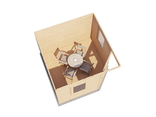 3.0mtr x 3.0mtr Pyramid Roof Cabin