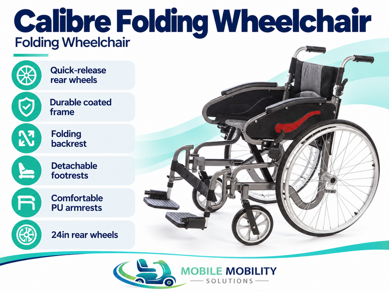 Calibre Folding Wheelchair