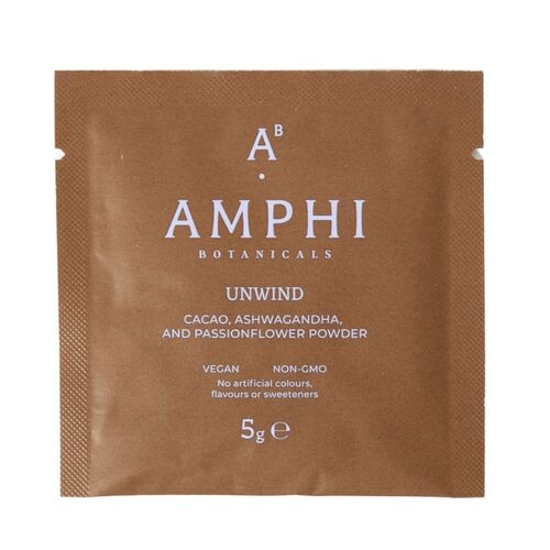 Amphi Botanicals - Natural Calming Cocoa Drink for Sleep with Ashwagandha 10 x 5g