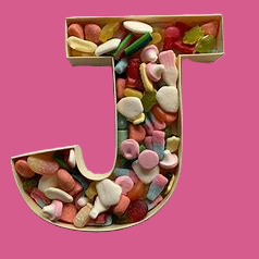 Sweet Filled Letter - J