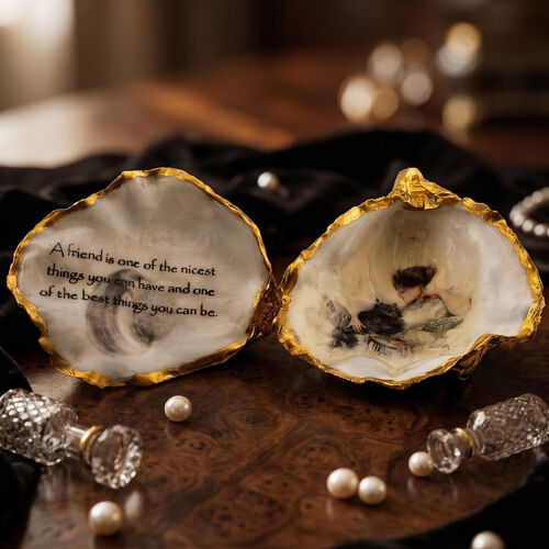 Handcrafted Oyster Shell Keepsake Box