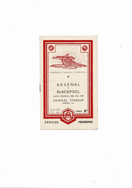 Football Programmes being listed today