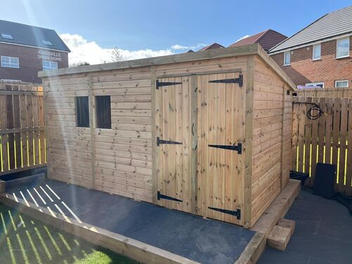 #P011 14x8 Pent Shed