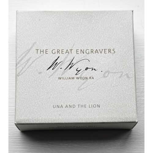 2019 Una and the Lion 2oz silver proof coin
