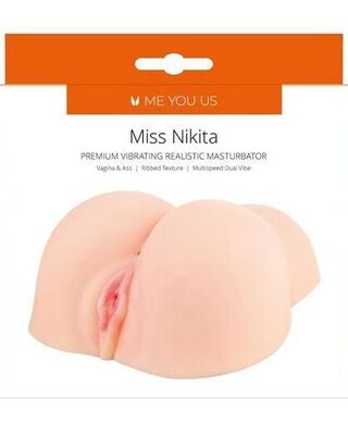 Me You Us Miss Nikita Premium Vibrating Realistic Masturbator Flesh
