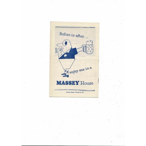 1957/58 Burnley v Wolves Football Programme
