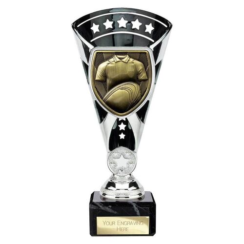Cobra Star Cup Rugby Shirt & Ball Silver & Black