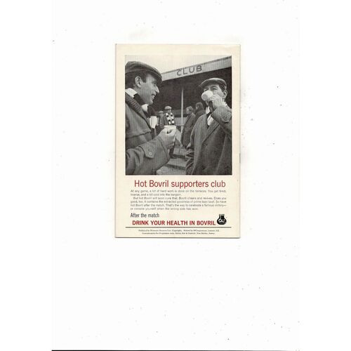 1964 Preston v West Ham United FA Cup Final Football Programme