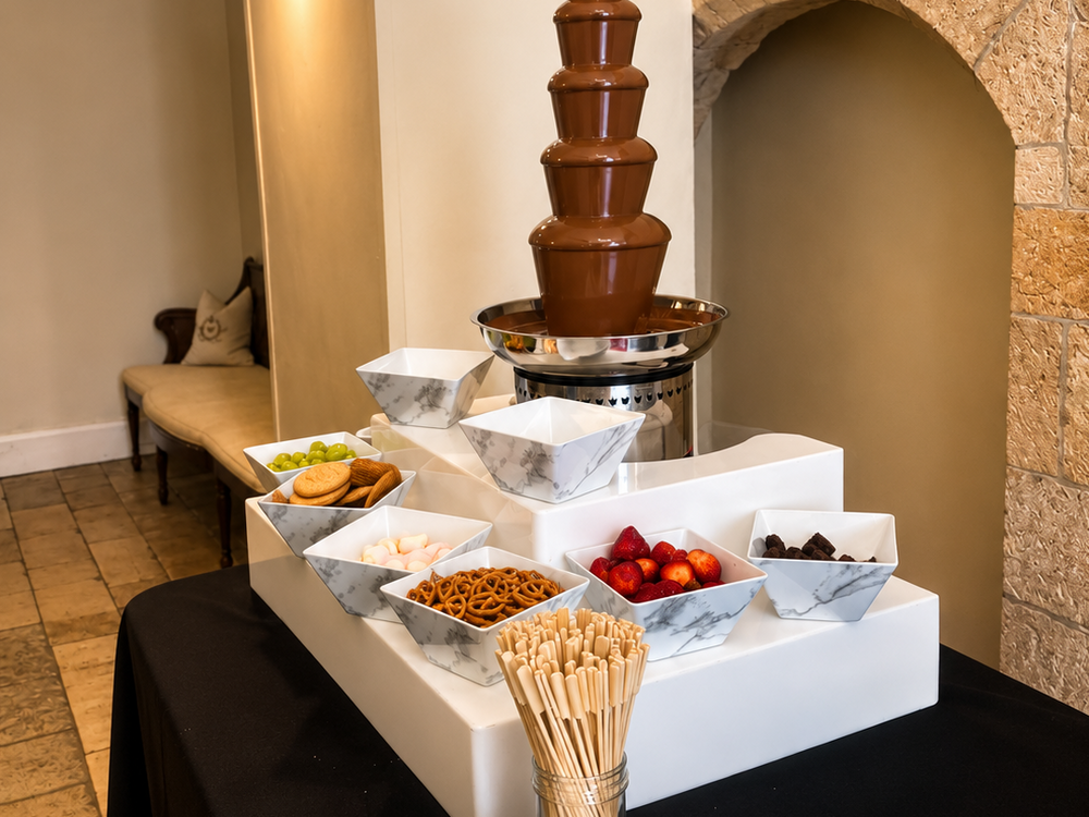 Chocolate Fountain Hire at Farnham Castle, Surrey | Pic Me! by Sweetalicious | Wedding Photo Booth Hire Hampshire | Corporate Photo Booth Hire Southampton | Luxury Photo Booth Hire Bournemouth