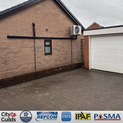 Midea multi split system install at a home in Preston 