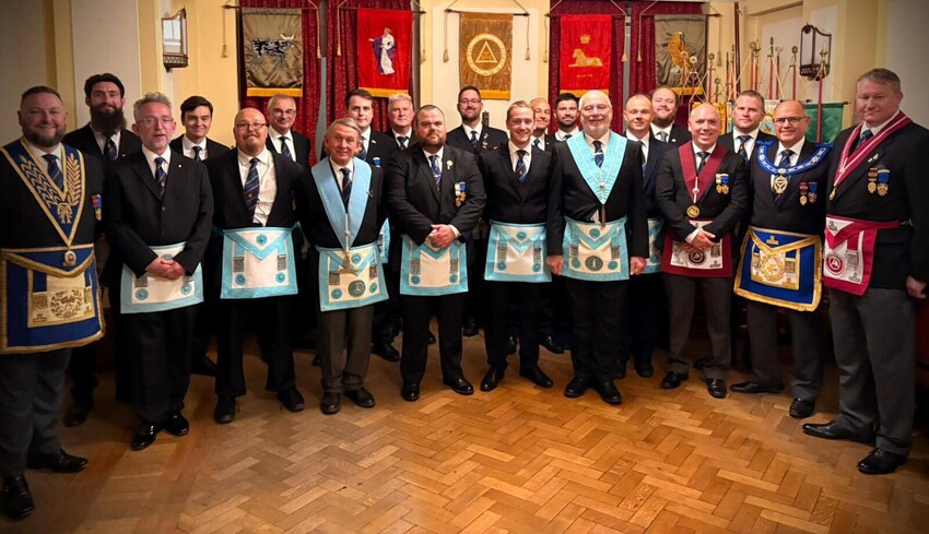Cornish Light Blues visit United Grand Lodge of England