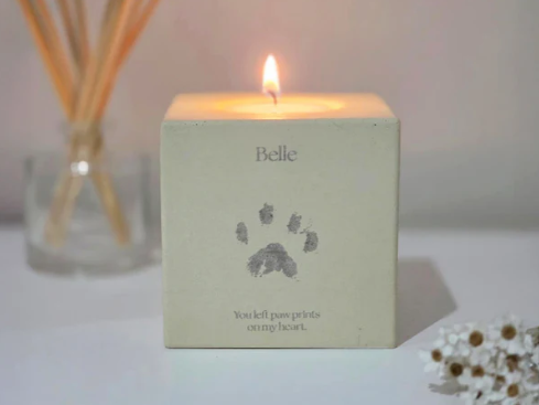 Personalised Citrine Candle Holder