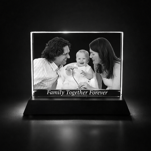The Superb Rousay 2D Crystal Glass Photo Frame