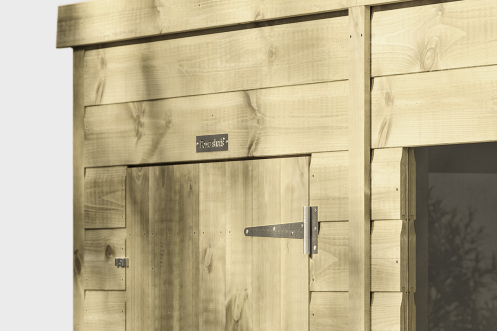 Premium Pent Potting Shed 6x8 (Single Door)