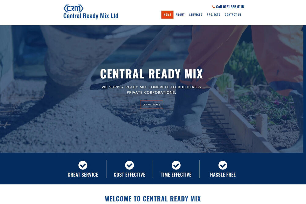 construction website design