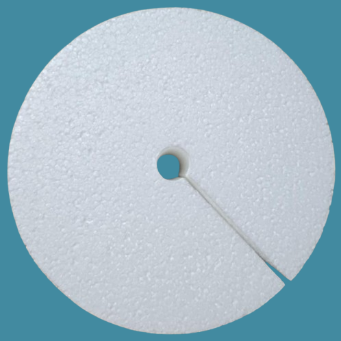 Round Cake Dummy 4" Height 15mm Centre Bore