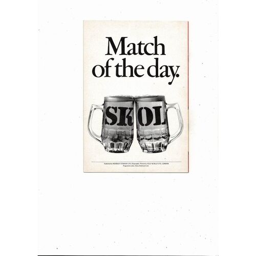 1979 England v Wales Football Programme