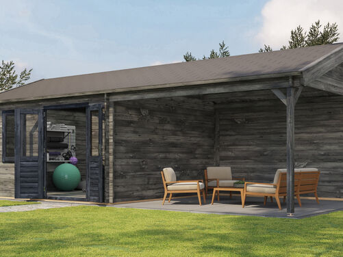 400cm x 400cm + 400cm Veranda