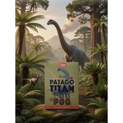 Patagotitan Poo (Milk Chocolate Honeycomb) Dinosaur Poo By The Natural History Museum (NHM) 135g