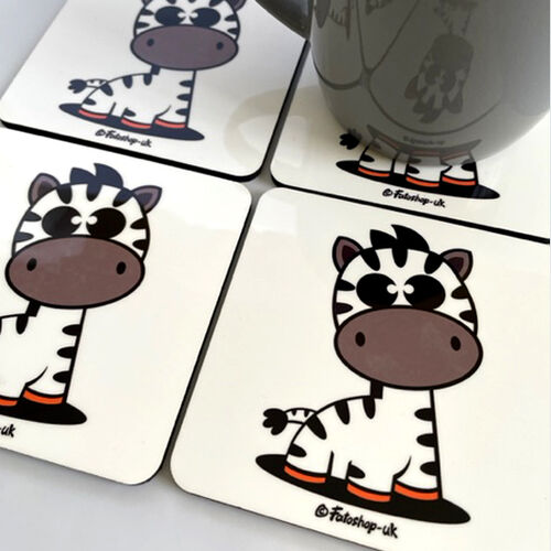 'Cute Zebra' Coaster