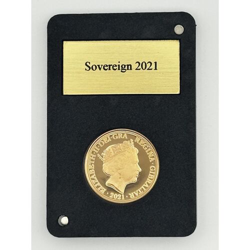 2021 QE11 Gibraltar issue proof full gold sovereign