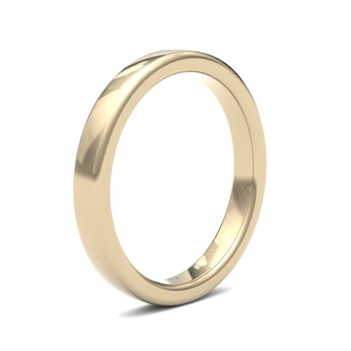 9ct 2.5mm court profile classic wedding ring