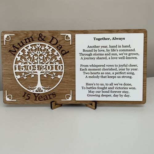 “Together Always” Anniversary Plaque