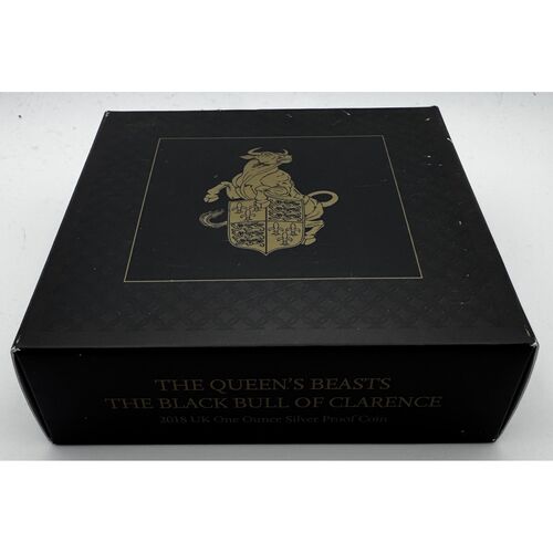 Queen beasts silver proof FDC 2018 ‘ The Black Bull of Clarence’ coin