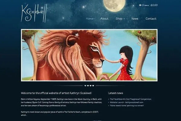 artist website design