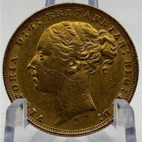 1878 M fill gold sovereign