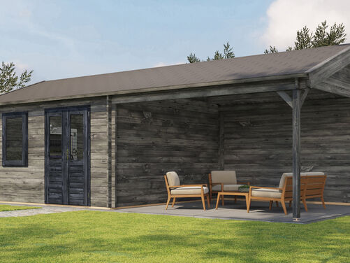 400cm x 400cm + 400cm Veranda