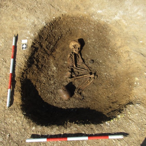 Ongoing large excavation in the south 