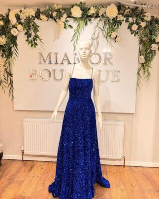 Royal blue A.line | MiAmor Boutique | Prom Dresses Sutton Coldfield | Prom Dress Shop Birmingham | Evening Dresses Sutton Coldfield