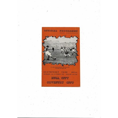 1949/50 Hull City v Coventry City Football Programme