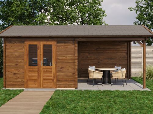 300cm x 300cm + 300cm Veranda