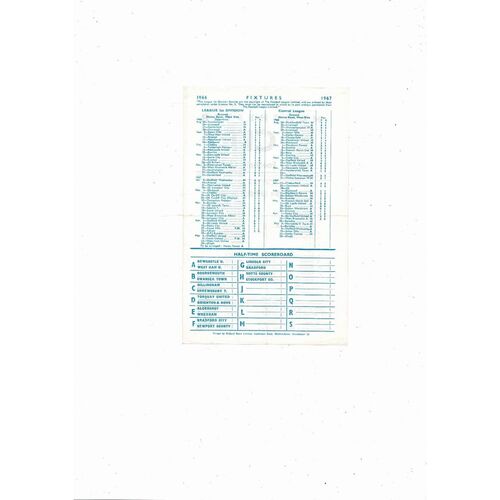 Manchester City v Barnsley Central League Football Programme 1966/67