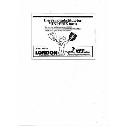 1979/80 Dundee United v Hamilton Accies Scottish League Cup Semi Final Football Programme