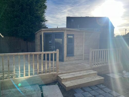 #PVC046 14x14 Corner Summer House