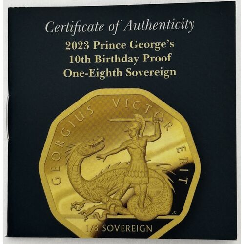 2023 one eight gold sovereign