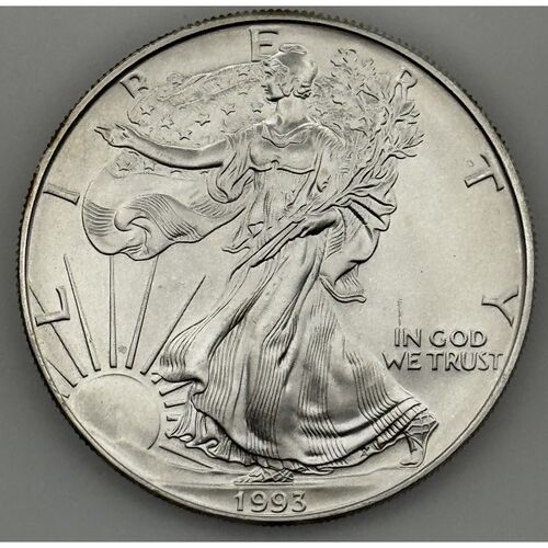 1993 silver one ounce Liberty dollar